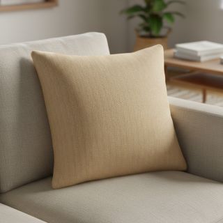 Linen cotton Fishbone camel