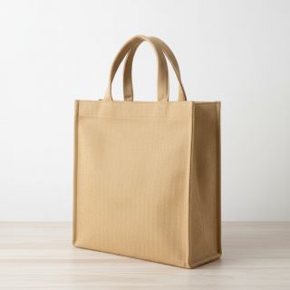 Linen cotton Fishbone camel