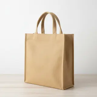 Linen cotton Fishbone camel