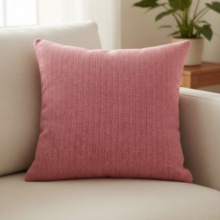 Linen cotton Fishbone red