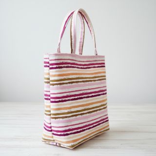 Cotton fabric Small stripes Snoozy old pink