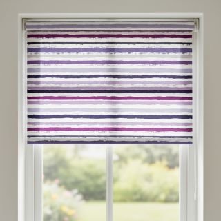 Cotton fabric Big stripes Snoozy violet
