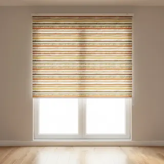 Cotton fabric Small stripes Snoozy brick