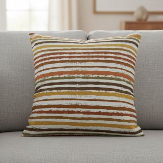 Cotton fabric Small stripes Snoozy brick