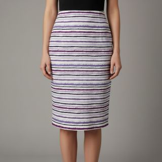 Cotton fabric Small stripes Snoozy violet