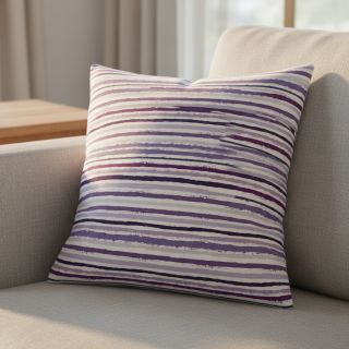 Cotton fabric Small stripes Snoozy violet