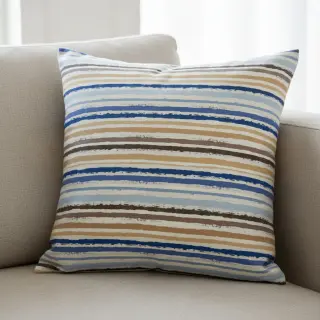 Cotton fabric Small stripes Snoozy old blue
