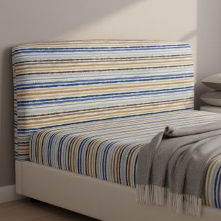 Cotton fabric Small stripes Snoozy old blue