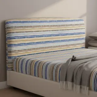 Cotton fabric Small stripes Snoozy old blue