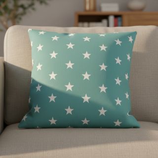 Cotton fabric Stars fresh sage