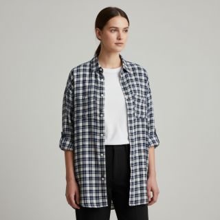 Cotton fabric YARN DYED CHECK BRUSHED Silva design B