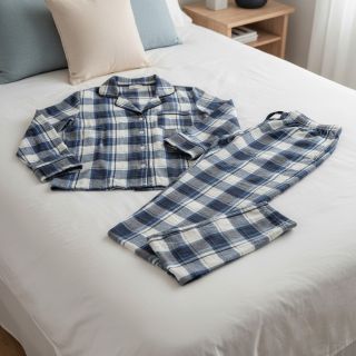 Cotton fabric YARN DYED CHECK BRUSHED Silva design A