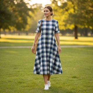 Cotton fabric YARN DYED CHECK BRUSHED Silva design A