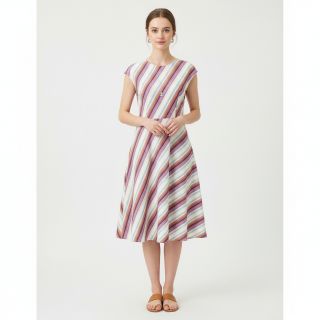 Cotton fabric YARN DYED Line multi