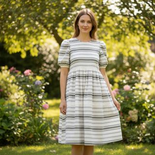 Cotton fabric YARN DYED Structure army green