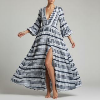 Cotton fabric YARN DYED Stripe navy