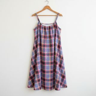 Cotton fabric YARN DYED LUREX Check purple