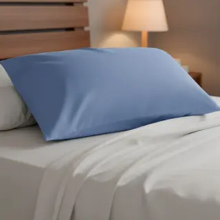 Cotton poplin dark sky blue