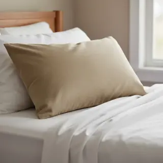 Cotton poplin dark beige