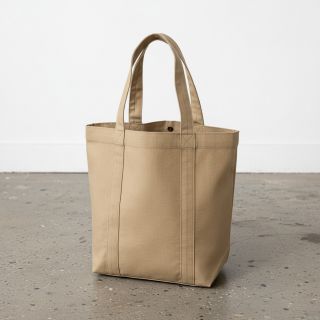 Cotton poplin dark beige