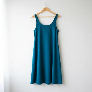 Cotton poplin ocean blue