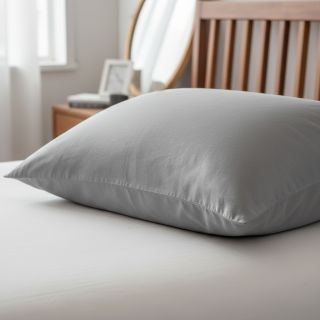 Cotton poplin metal grey