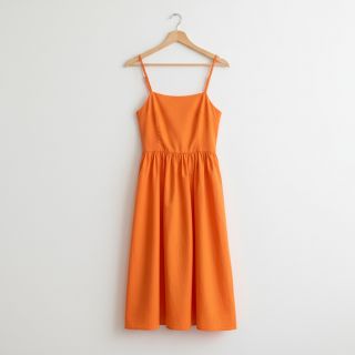 Cotton poplin tangerine