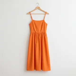 Cotton poplin tangerine