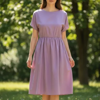 Cotton poplin rose wood