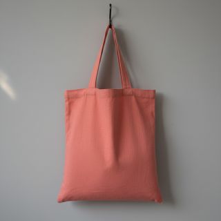 Cotton poplin dark coral