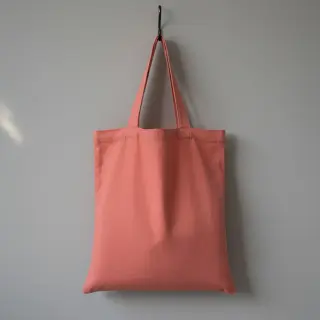 Cotton poplin dark coral