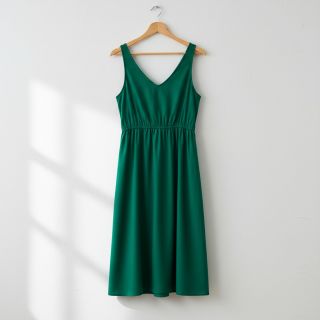 Cotton poplin dark emerald