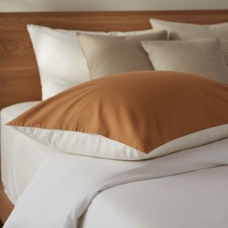 Cotton poplin dark cognac