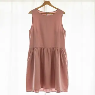 Cotton poplin dark rose