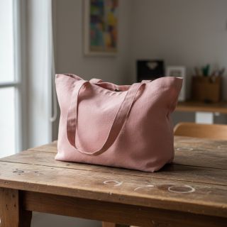 Cotton poplin dark rose