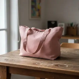 Cotton poplin dark rose