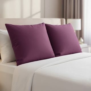 Cotton poplin aubergine