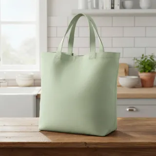 Cotton poplin sage
