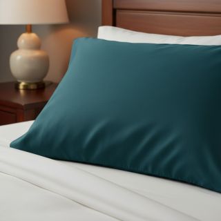 Cotton poplin dark cyan