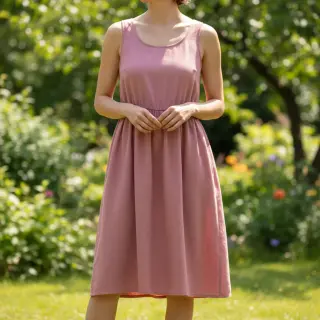 Cotton poplin blush