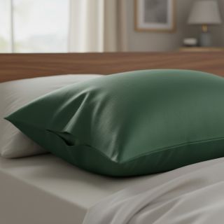 Cotton poplin dark green