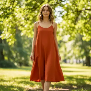 Cotton poplin terra