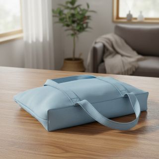 Cotton poplin light indigo