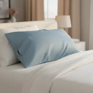 Cotton poplin light indigo