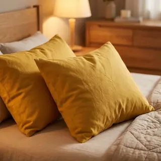Cotton poplin ochre