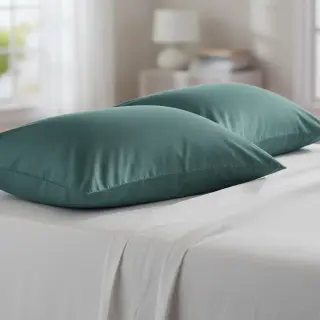 Cotton poplin dark petrol