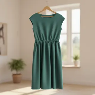 Cotton poplin dark petrol