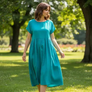 Cotton poplin turquoise