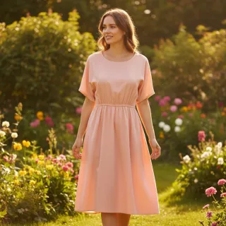 Cotton poplin rose