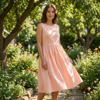 Cotton poplin light rose